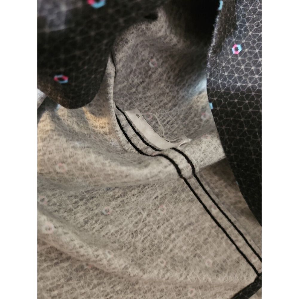 Buttercloth Short Sleeve Shirt Mens Size Large Black Polka Dot Cotton Stretch - Picture 5 of 8